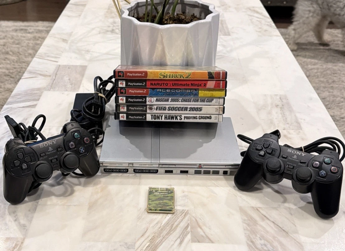Sony PlayStation 2 - Slim Silver Video Game Consoles for sale - eBay