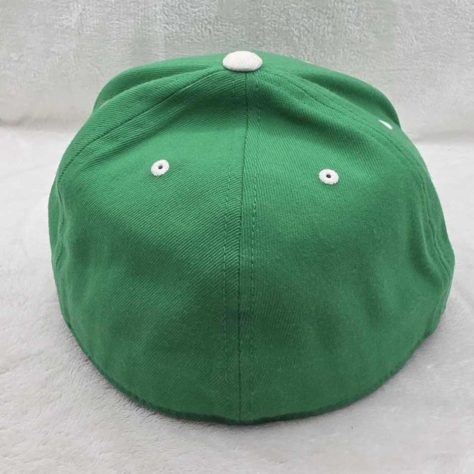 Dakine Hat Cap Fitted Mens 7 1/4-7 5/8 Green Flexfit 210 Flat Brim Logo - Image 4 of 4