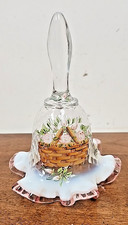 STUNNING FENTON FOR LONGABERGER 25TH ANNIVERSARY HANDPAINTED BELL - 1998