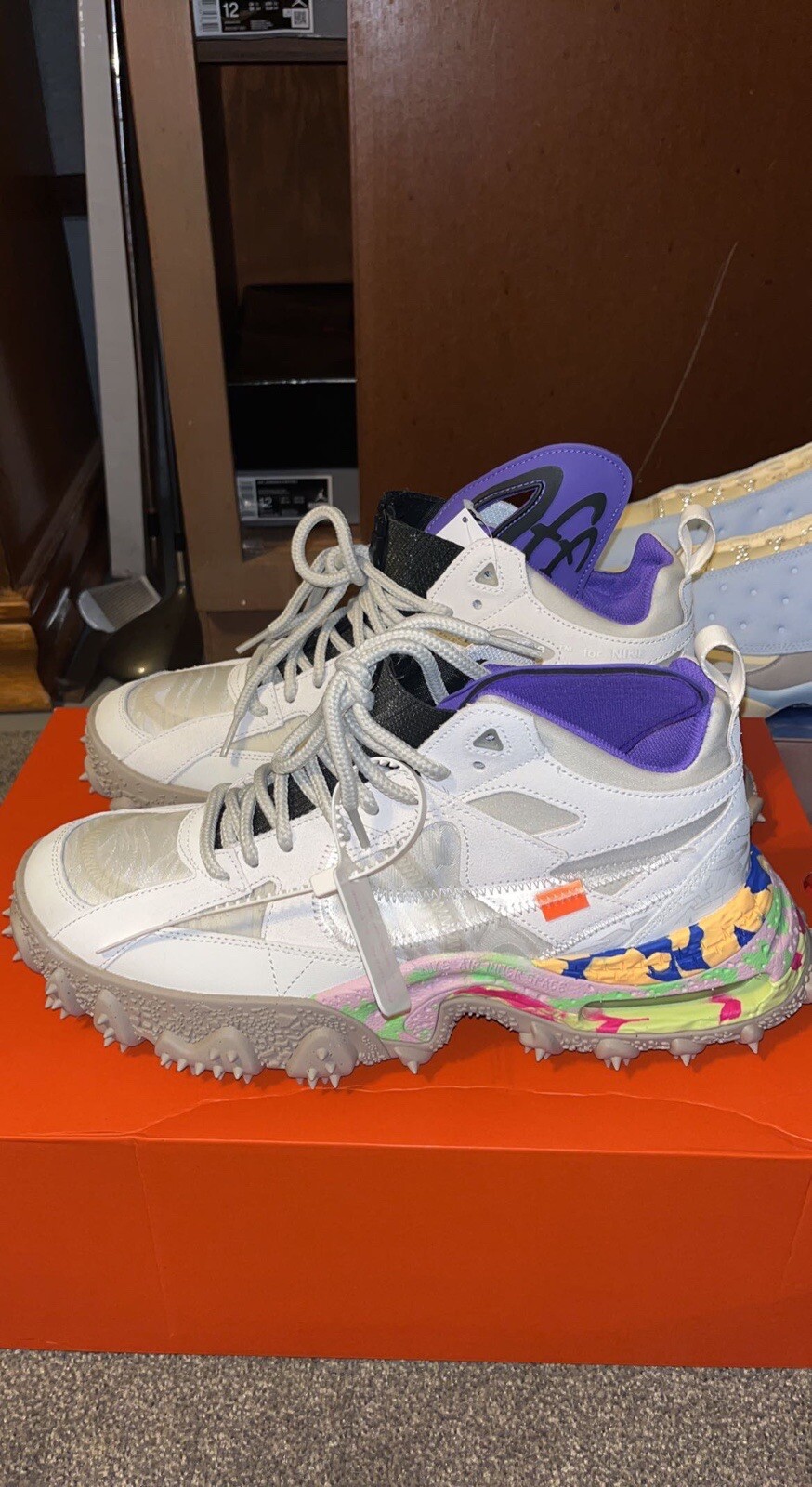 OFF WHITE X NIKE Taglia 12 5 Nike Air Terra Forma x bianco sporco 2022