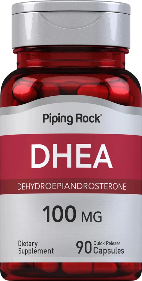PIPING ROCK DHE A 100 mg, 90 capsulas BIENESTAR EN GENERAL, ANTIEDAD, ENVÍO 48/72 HORAS