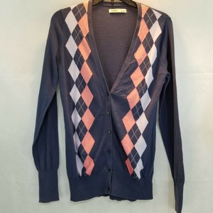 smart navy cardigan
