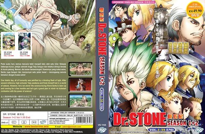 DVD DR. STONE SEASON 1+2 VOL.1-35 English Version All Region