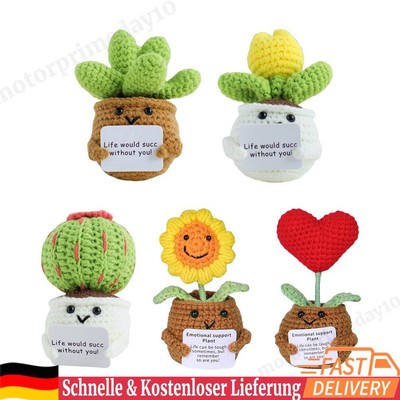 Crochet Potted Plants Cute Plants Decoration Inspirational for Family Friends