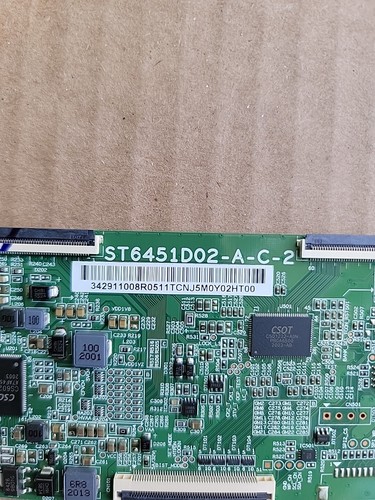 Hisense 65R6E3 T-Con Board 34.29110.08R (ST6451D02-A-C-2) - Picture 2 of 2