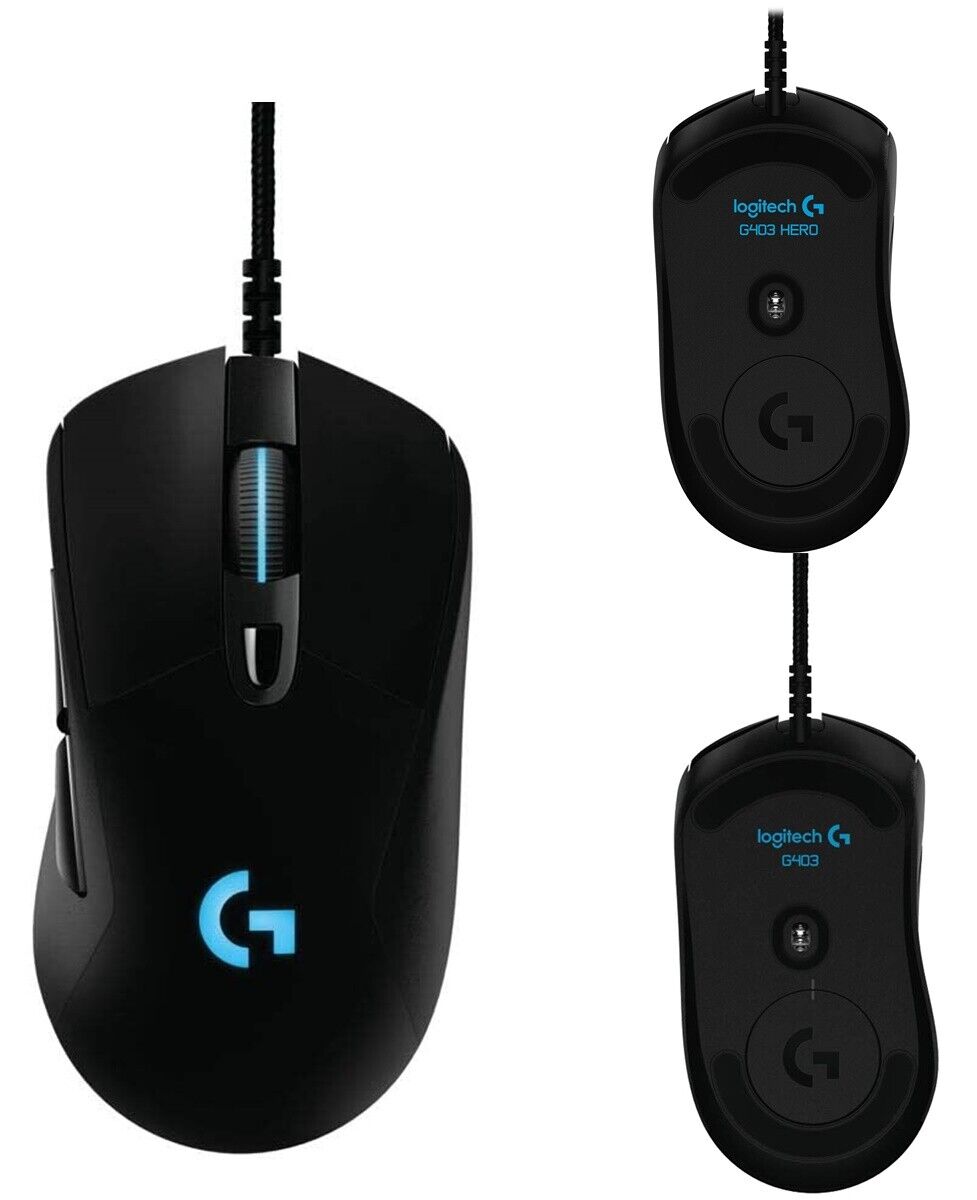 Logitech G403 HERO Gaming Mouse with LIGHTSYNC RGB Lighting