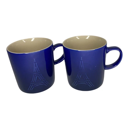 Le Creuset Set of 2 Eiffel Tower Coffee Mug Second Choix - Indigo