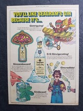 Seagram's Extra Dry Gin Promo Print Advertisement Vintage 1977