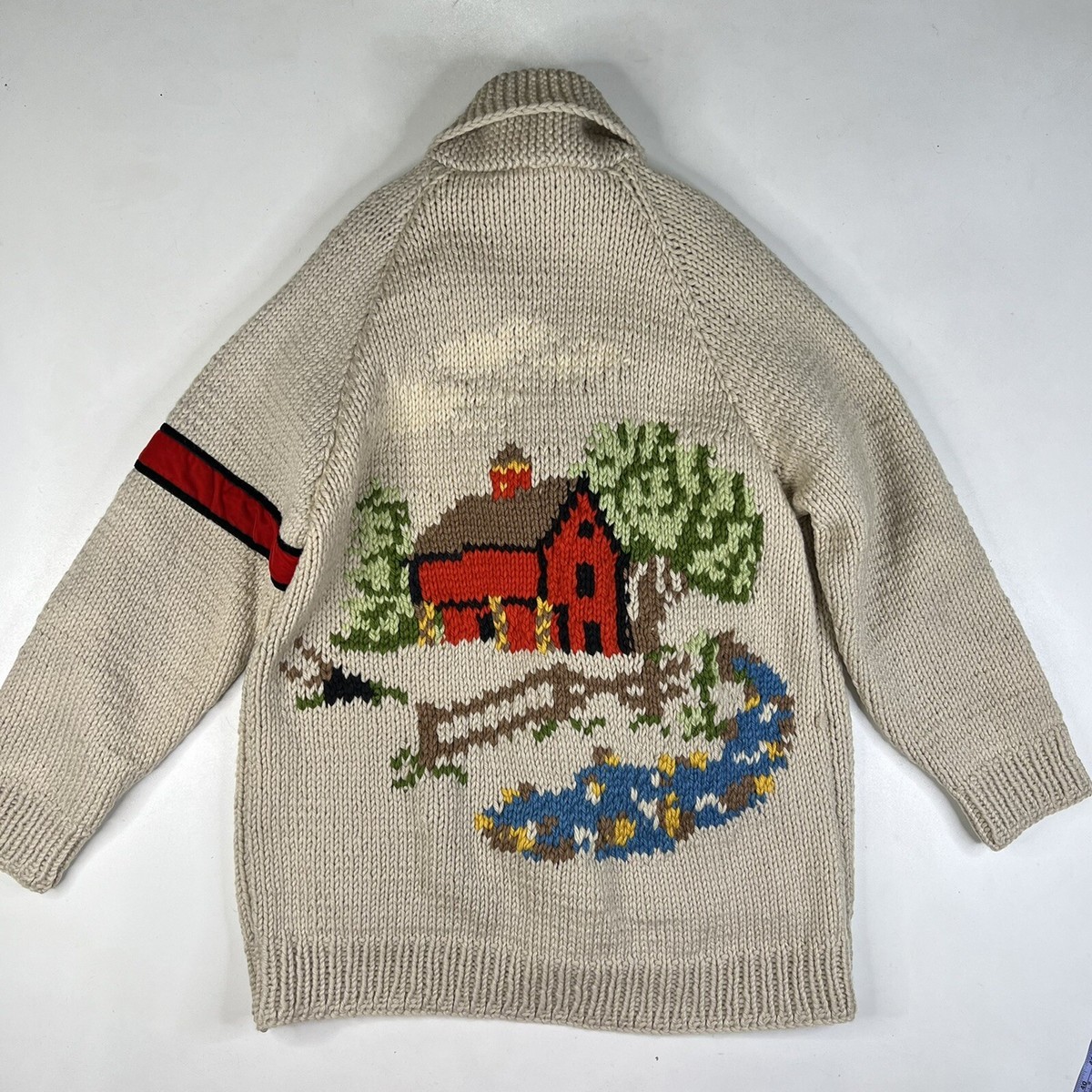 Vintage 1950s 1960s Red Cabin Camping Cowichan Siwash Wool Vintage 1950s 1960s Red Cabin Camping Cowichan Siwash Wool
