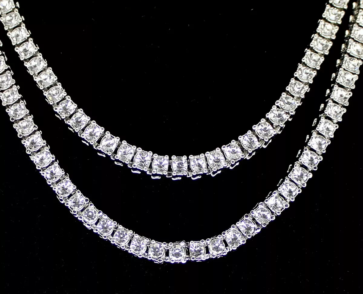 White gold chain set deals