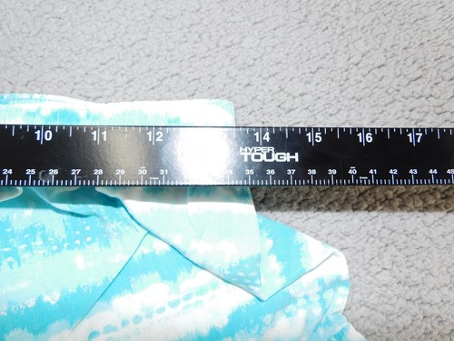 Wonder Nation Girls XXL 18 Sleep Shorts Tie Dye Aqua White Elastic Drawstring - Picture 2 of 6
