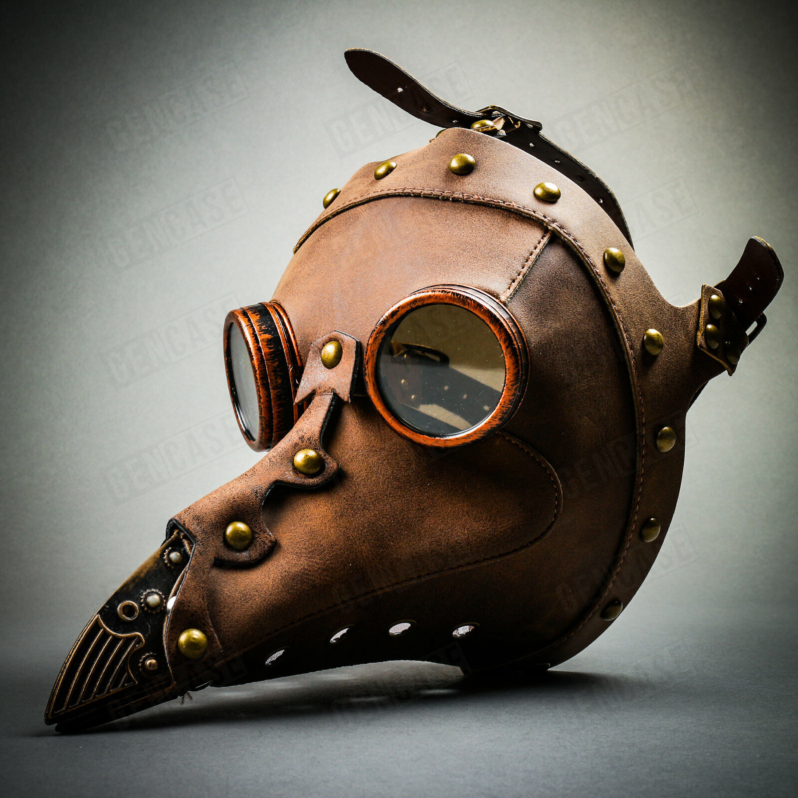 NEW Leather Steampunk Plague Doctor Mask Long Nose Mask Halloween Party Costume