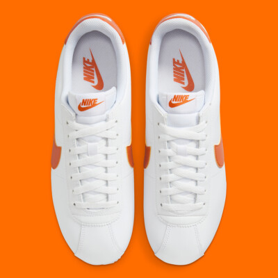 人気 ☆NIKE☆ CORTEZ WHITE CAMPFIRE ORANGE Nike Cortez White Retro Sneakers Campfire Orange Logo