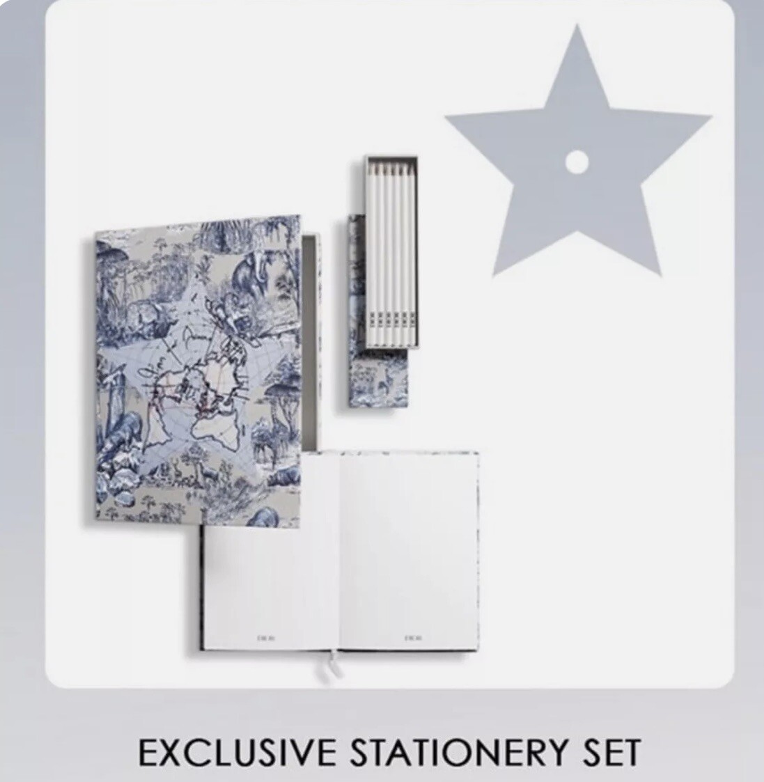 Dior Limited Edition Around The World Notebook & Pencils Gift Set-image