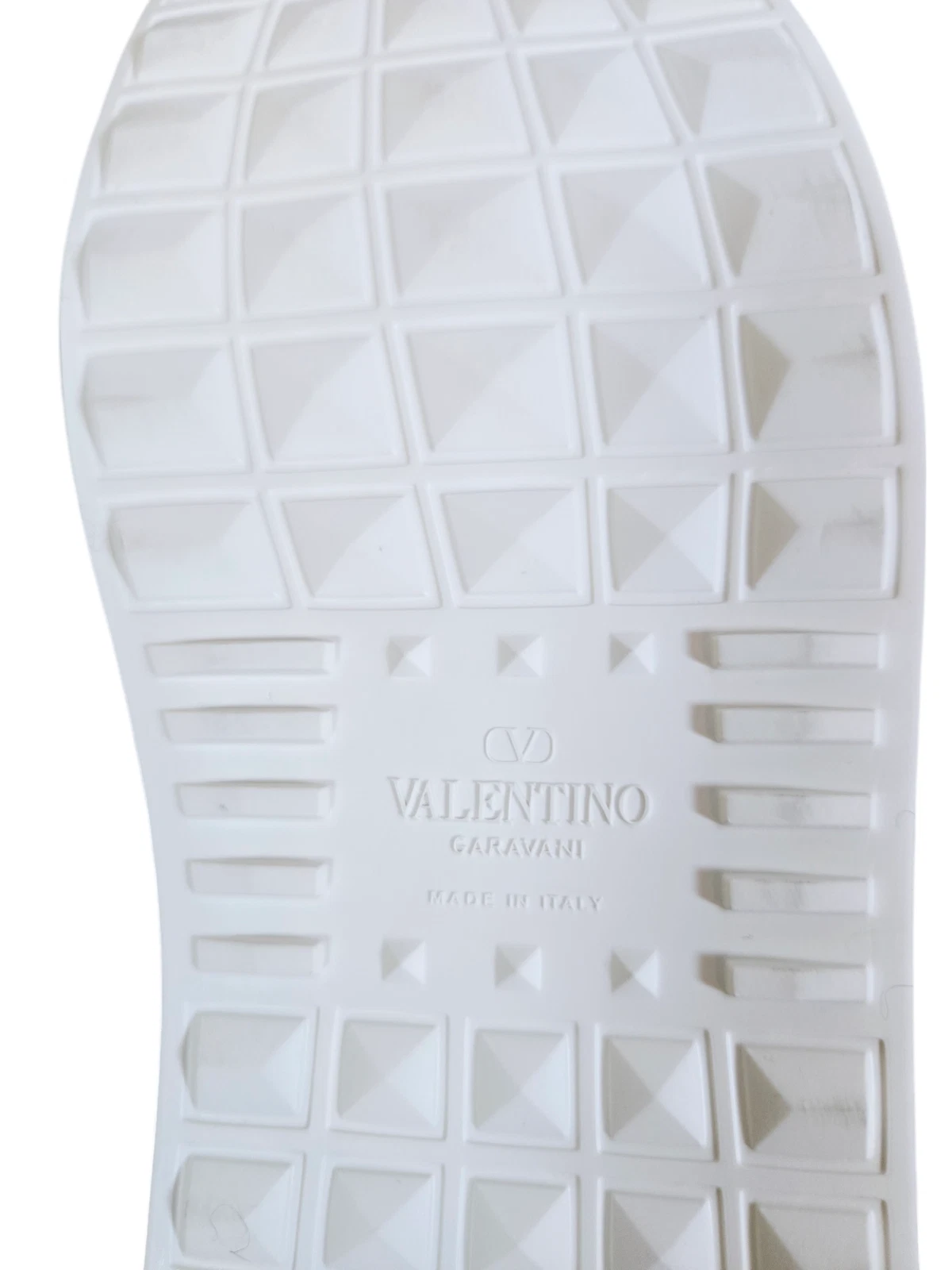 VALENTINO SNEAKER FLATFORM ROCKSTUD SENZA TITOLO IN PELLE DI VITELLO CON MICRO BORCHIE Taglia 40