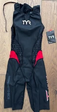 TYR Women's XS Black TORQUE PRO YAMAMOTO Zip Back Short John USA Made New Box