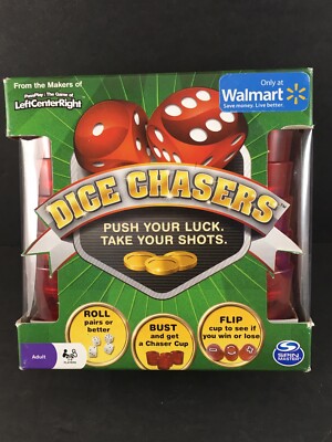 Dice Chasers Push Your Luck Take Your Shots Challenge Adult Party Drinking Game