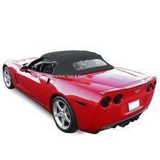 Corvette Convertible Top 05-13 C6 Black Cloth Glass Window
