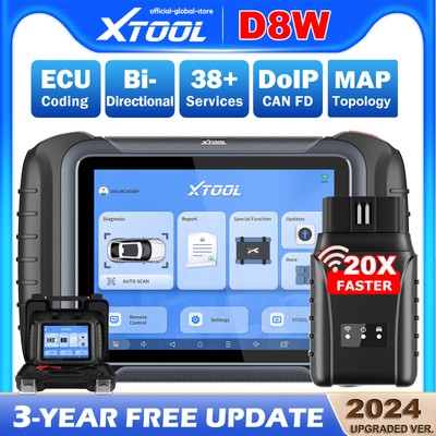 2024 XTOOL D8W Full System Diagnostic Scanner Car Coding Programming Scan Tool