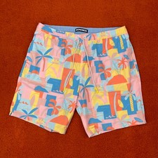 BONOBOS Swim Trunks Men's XL Riviera Recycled Island Time Multicolor Shorts