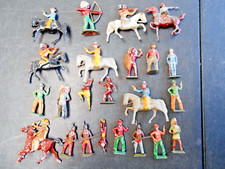 Rare Britians Cowboy And Indian Vintage Lead Figures - 23 Piece Collection
