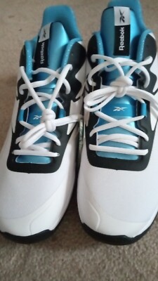 Reebok More Buckets Basketball Shoes Men's Size 11 White/Blue GY9688 White Blue