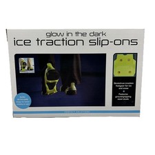 Ice Snow Shoe Traction Cleats Anti Slip-Ons Glow Mens Women Shoe Size 7 - 11.5