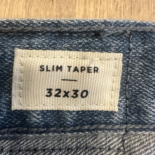 Pacsun Jeans Mens 32X30 Blue Checkerboard Slim Taper Comfort Stretch Denim Pants - Picture 3 of 14