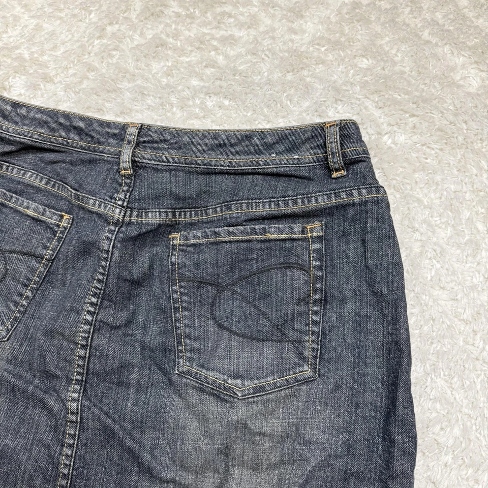 Chicos 白金牛仔裙女式 2 牛仔弹力休闲经典侯爵办公室 — 第 3/4 张图片