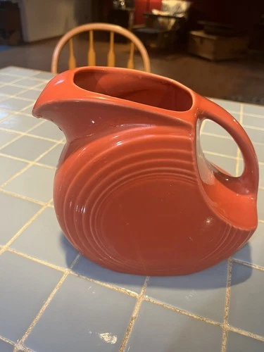 LARGE DISK PITCHER Poppy Orange FIESTAWARE FIESTA