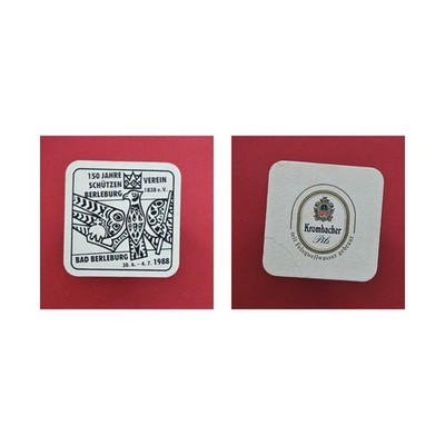 Krombacher Schützenverein Berleburg 1988 Brauerei Bierdeckel Bier