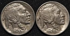1913 Type 1 And Type 2 Buffalo Nickels