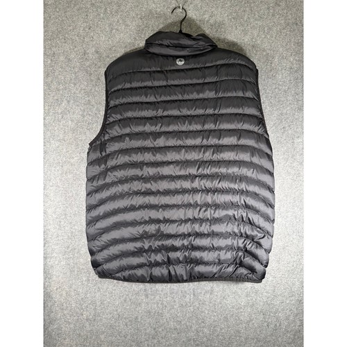 Marmot  Puffer Vest Men's XXL 600 Fill Down Sleeveless Jacket Black Outdoor - Foto 7 di 8