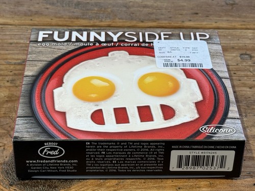 Genuino FRED “Funnyside Up” ROBOT-Face HUEVO MOLDE ¡Nuevo! - Imagen 4 de 4