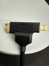 OEM GE Jasco 33587 Black Mini & Micro HDMI to HDMI Adapter 3D 4K HD Video Sound