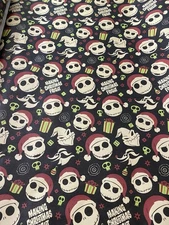 Disney THE NIGHTMARE BEFORE CHRISTMAS Wrapping Paper 50 sq ft Jack Skellington