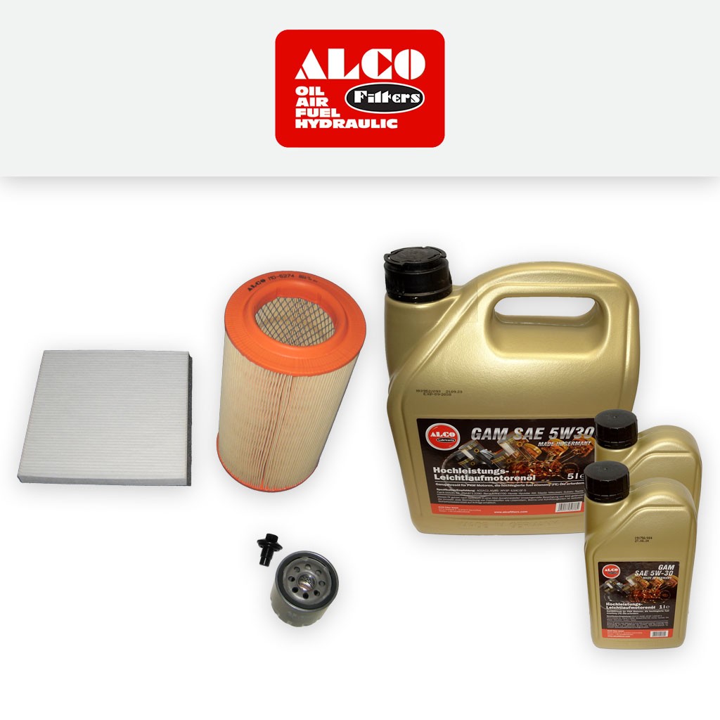 SERVICE KIT for PEUGEOT BOXER 2.2 HDI ALCO OIL AIR CABIN FILTER +OIL (2013-2016)