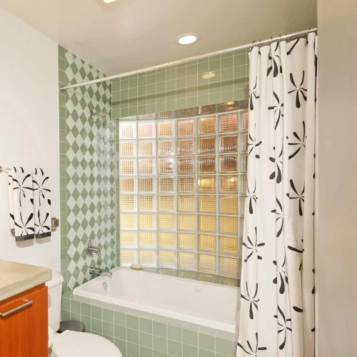 60-Piece Shower Curtain Set, 30 Hooks & 30 Gliders for Rails, White - Image 4 of 4