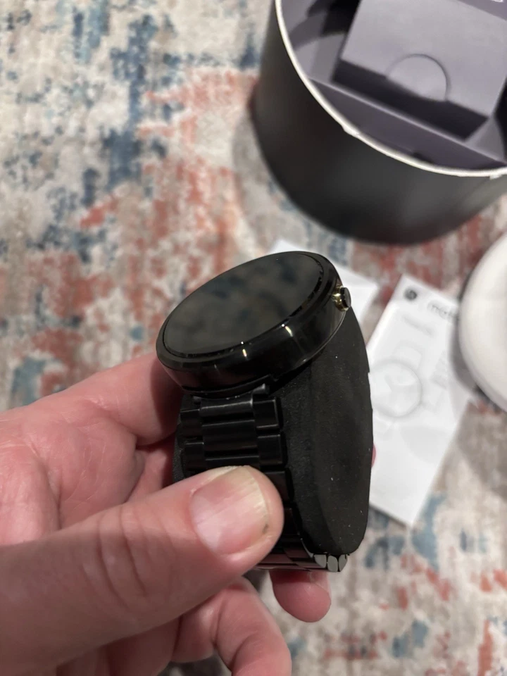 Motorola Moto 360 Sport 45mm Black Smartwatch Android Wear OS - Image 4 of 4