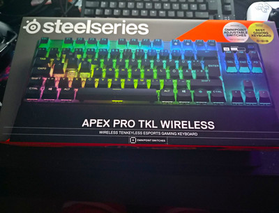 SteelSeries Apex Pro TKL Wireless Gaming-Tastatur kabellos QWERTZ RGB Schwarz