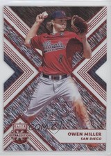 2018 Panini Elite Extra Edition Status Red Die-Cut 4/99 Owen Miller #83 12dm
