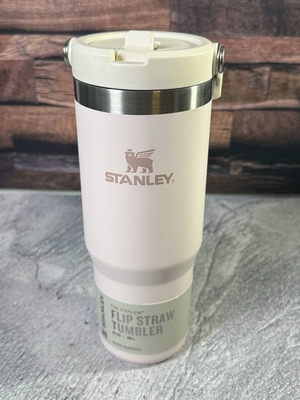 #ad Stanley 30 oz Stainless Steel Ice Flow 2.0 Flip Straw Tumbler Rose Quartz $29.98