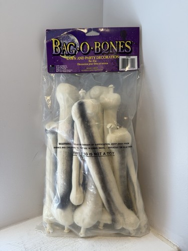 Vintage 1995 Bag-O-Bones Halloween Lawn Decor Paper Magic Group Discontinued - Picture 5 of 8