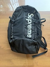 Supreme Backpack SS17 Black BOX LOGO  Cordura Fabric  Free shipping