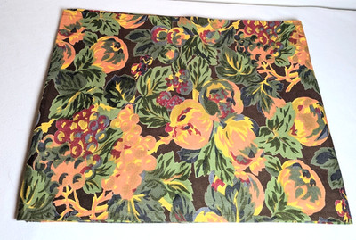 April Cornell Table Runner Brown Green Cottagecore Floral 70''x13'' EUC
