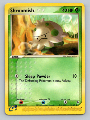 Pokemon Shroomish Ruby and Sapphire 69/109 Light Play LP+ or Better