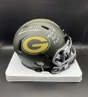 AHMAN GREEN signed auto GREEN BAY PACKERS S2S Mini Football Helmet w/ COA JSA