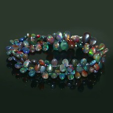 Top Quality Opal Beads Blue Opal Bead Faceted Briolette Gift For Sister 6588