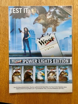 West Power Lights Edition Test it Adler Eagle 2001 Vintage Ad Werbung Reklame