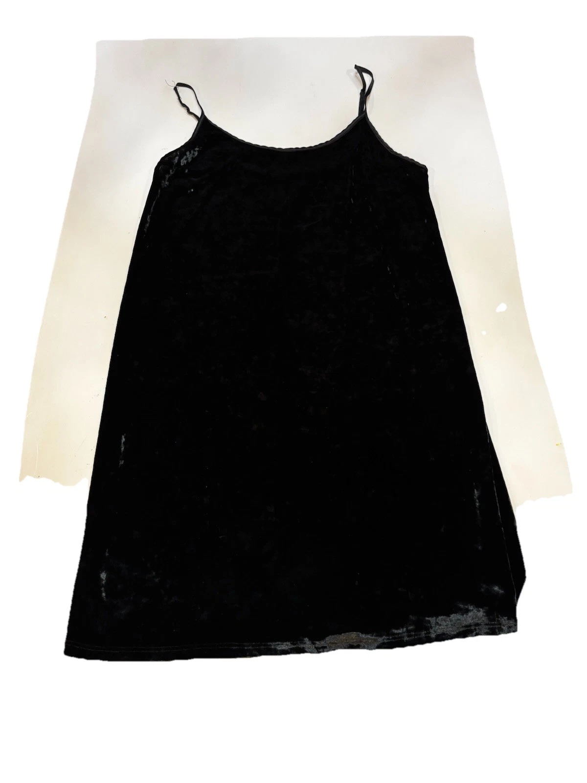 UNDERCOVER Camicia da notte Victoria’s Secret donna velluto schiacciato nero abito da notte slip M L